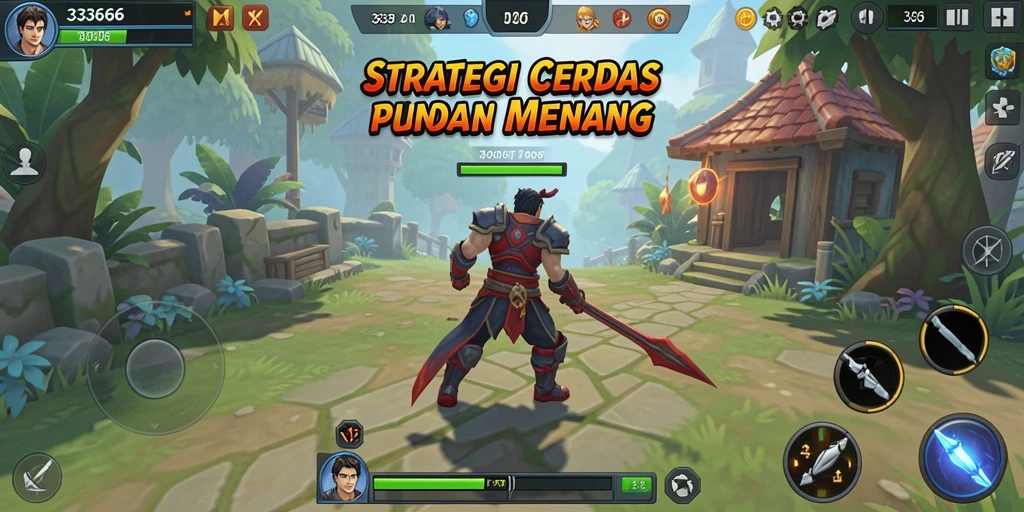 Screenshot gameplay <strong>333666</strong> yang menampilkan aksi strategis yang intens.