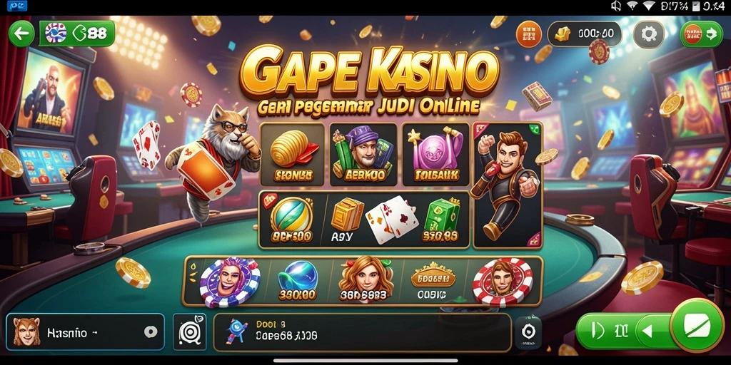 Screenshot APEK88 menampilkan gameplay Kasino yang mendebarkan dan penuh aksi.
