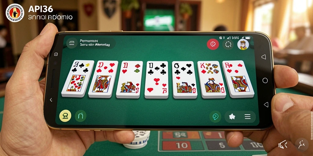 Tampilan gameplay seru dari permainan Domino API36.