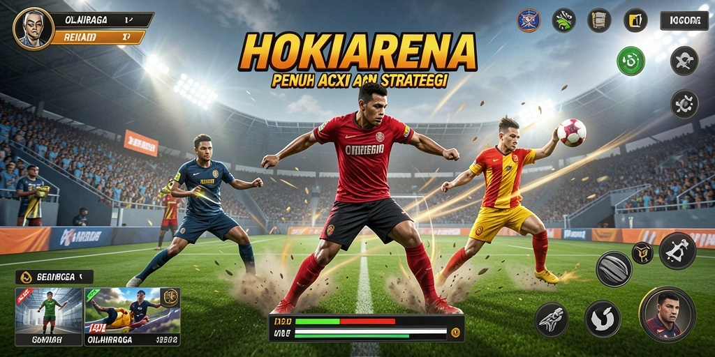 Tampilan gameplay HOKIARENA yang mendebarkan dan seru.