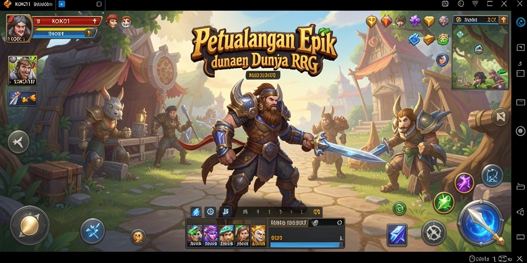 Tampilan gameplay KOKO11 yang menarik dan penuh aksi dalam dunia RPG.