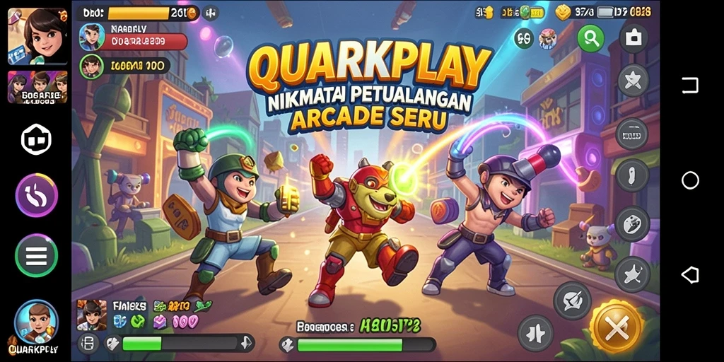 Tampilan gameplay seru di QUARKPLAY dengan grafis menawan.